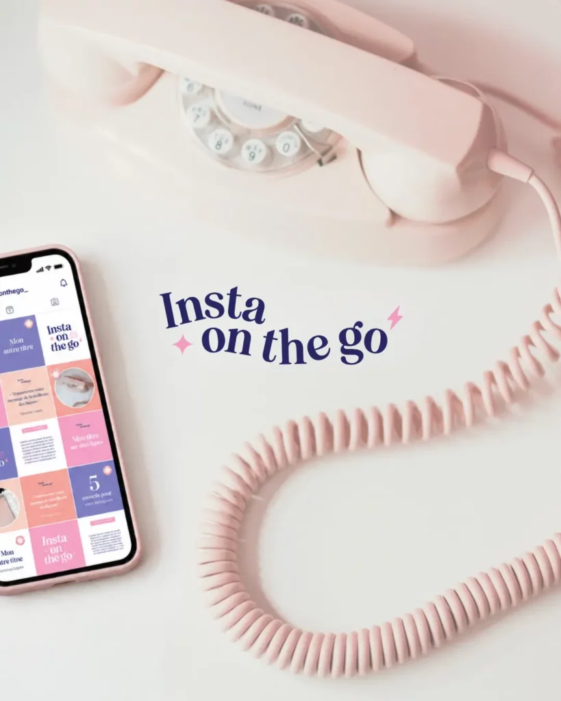 Couverture projet kit Instagram créé par Julie Goudier, designer de marque