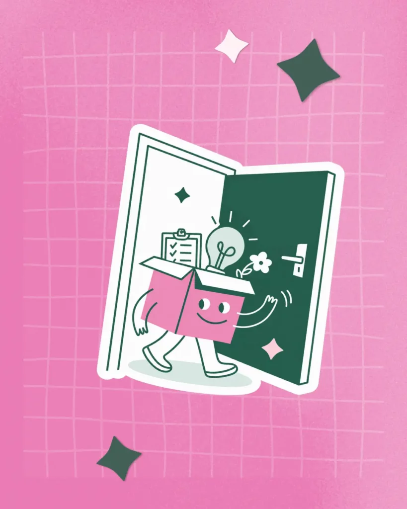 Illustration offre marketing créée par Julie Goudier pour l'identité visuelle de The Crowdfunding Factory