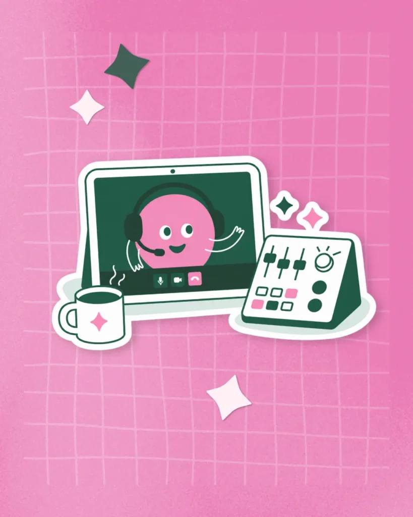 Illustration offre marketing créée par Julie Goudier pour l'identité visuelle de The Crowdfunding Factory