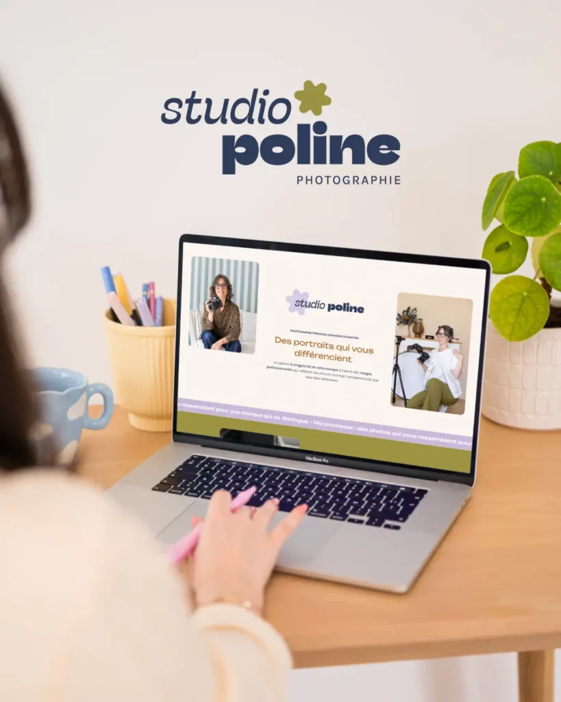 Webdesign du site de Studio Poline créé par Julie Goudier