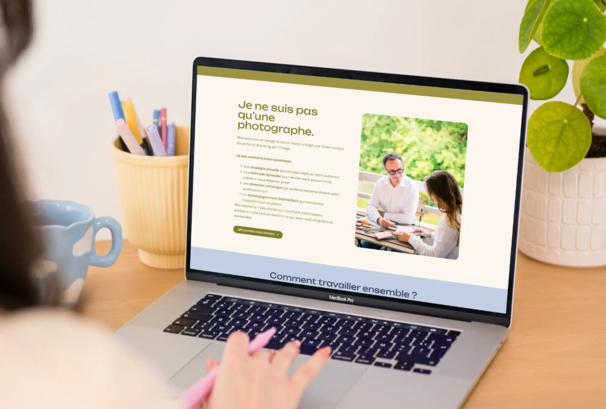 Design du site de Studio Poline, photographe à Nantes, créé par Julie Goudier