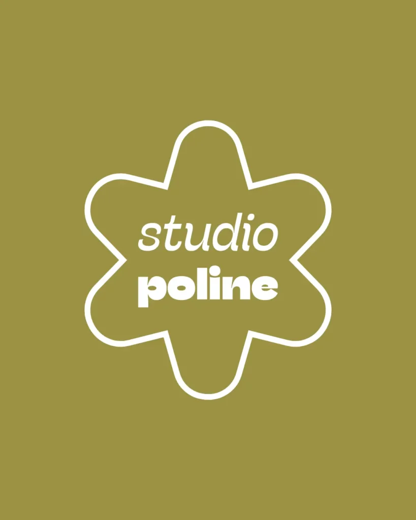Logo créé par Julie Goudier pour l'identité visuelle de Studio Poline