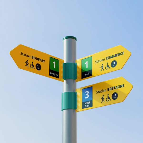 Panneaux signalétique ville Nantes